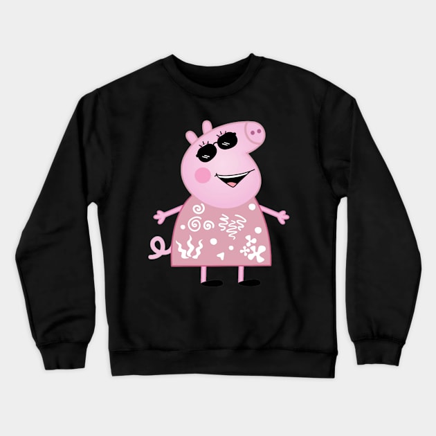 McQuoid Peipa Pig Crewneck Sweatshirt by Tee Shop